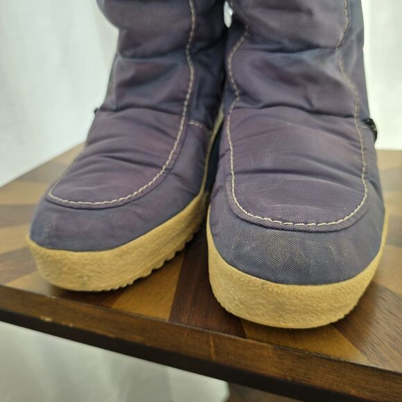 Nordica True Vintage 70s Womens Size 7 Blue Fur Lined Tall Ski Snow Winter Boots - Picture 16 of 16